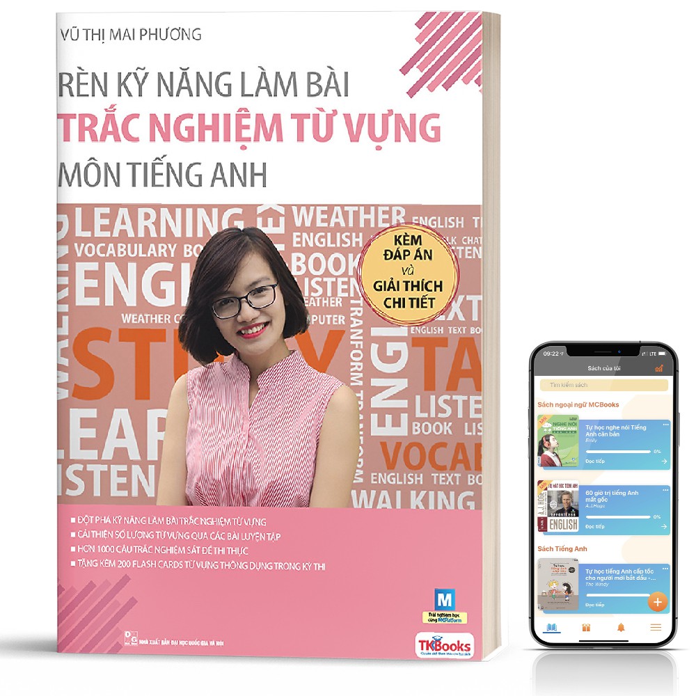 Sách - Rèn Kỹ Năng Làm Bài Trắc Nghiệm Từ Vựng Môn Tiếng Anh
