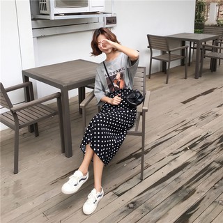 [ORDER] Chân váy bút chì chấm bi dài V050