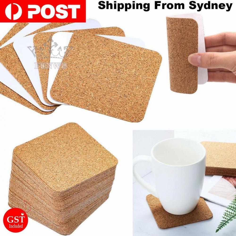 【FUNWD】Square Cork Mat 100MM Thickness Cork Self-adhesive Hot Sale With Back Glue