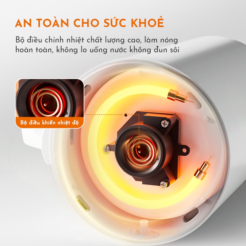 Bình đun siêu tốc GAABOR GK-S18P dung tích lớn 1.8L - 1350W - Thép không gỉ - Hàng chính hãng