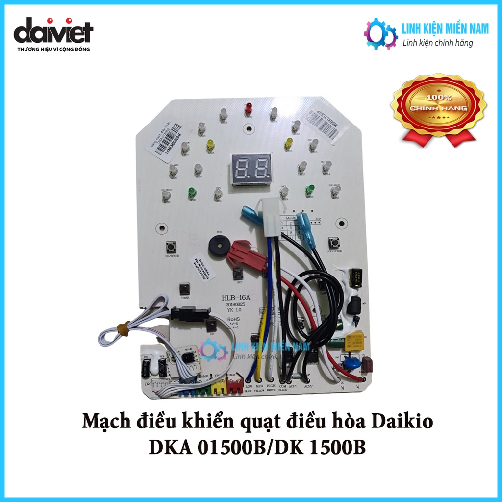 Bảng mạch điều khiển máy làm mát Daikiosan/Daikio DKA-01500B. DK-1500B - Chính hãng