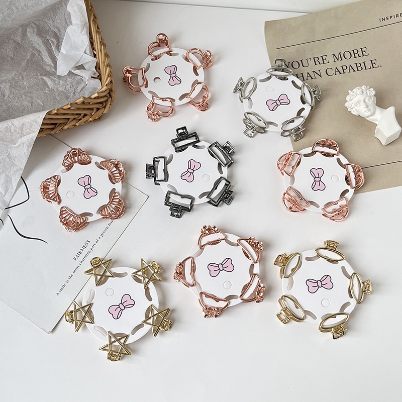 Set 5/10 Kẹp Tóc Mini Dễ Thương Phong Cách Hàn Quốc