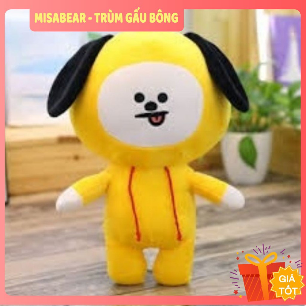 [Mã TOYJAN hoàn 20K xu đơn 50K] Gấu bông , gấu bts- BTS CHIMMY - Jimin (vàng)