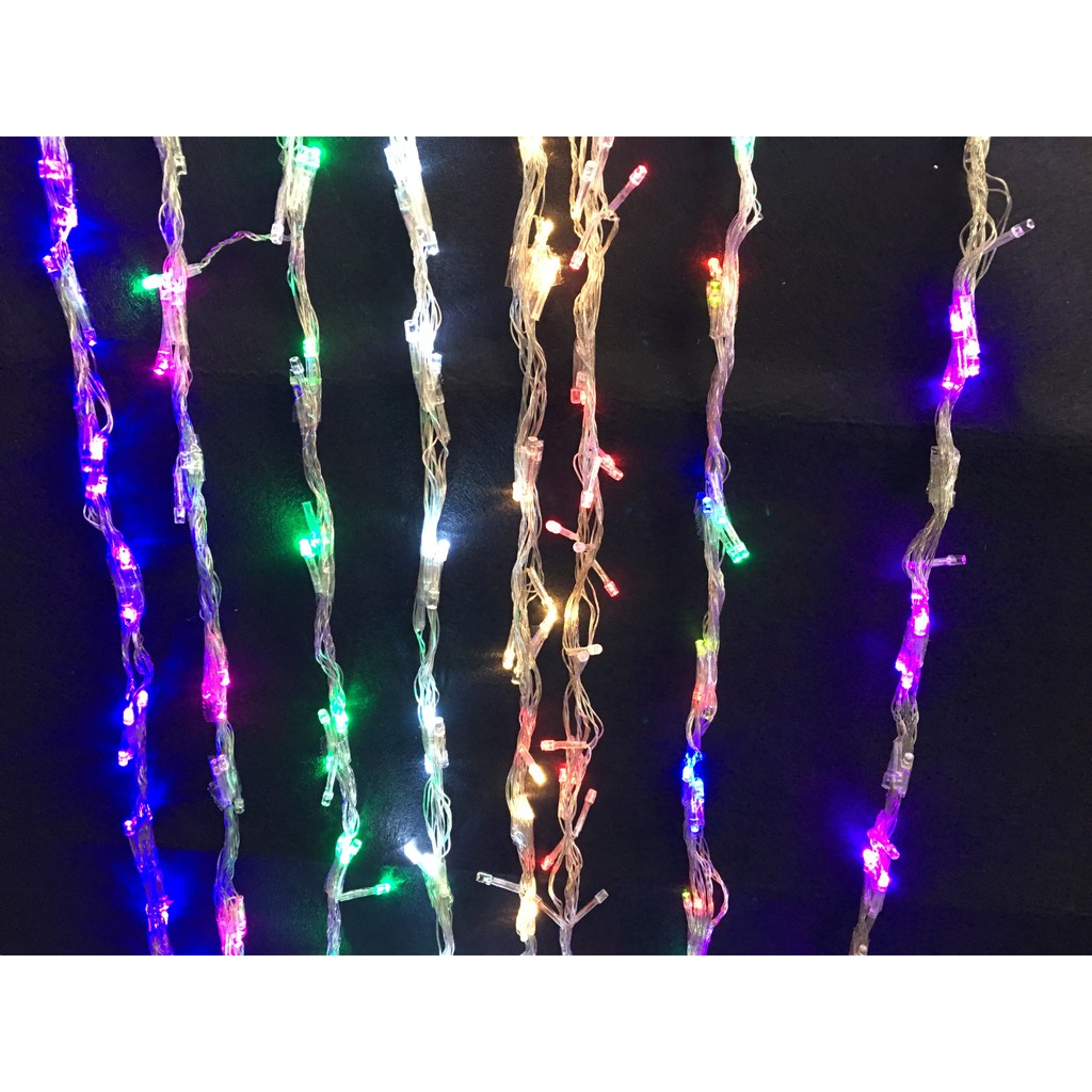 (HCM)DÂY ĐÈN LED CHỚP DÀI 4M-7M-20M NHIỀU MÀU TREO TRANG TRÍ NOEL VÀ TẾT chấu cắm điện