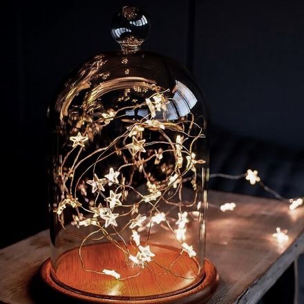 Dây đèn Fairy Light Ngoi Sao đom đóm 3m 30 bóng chạy pin AA