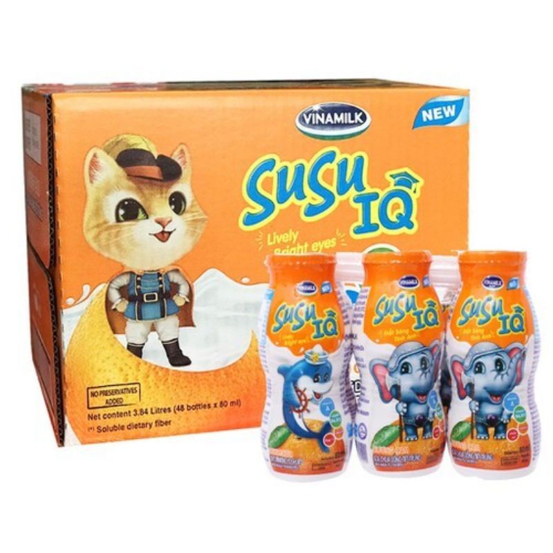 Thùng 48 chai sữa chua uống susu 80ml - đủ vị