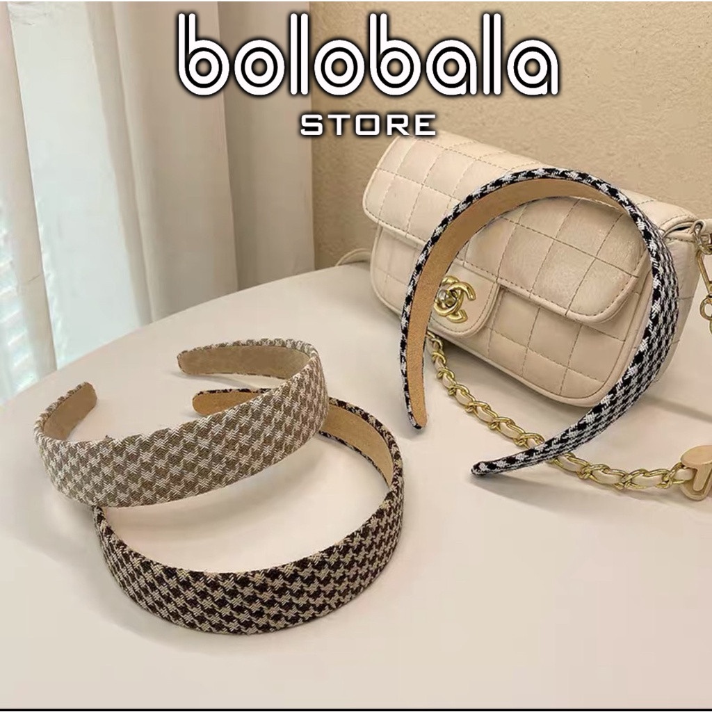 Băng đô cài tóc hàn quốc Boaloba Bờm tóc hàn quốc bản rộng 3 màu phụ kiện tóc cho nữ B01