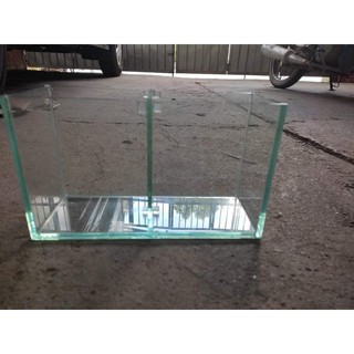 bể cá betta 2 ngăn, bể cá mini để bàn 25.10.C15