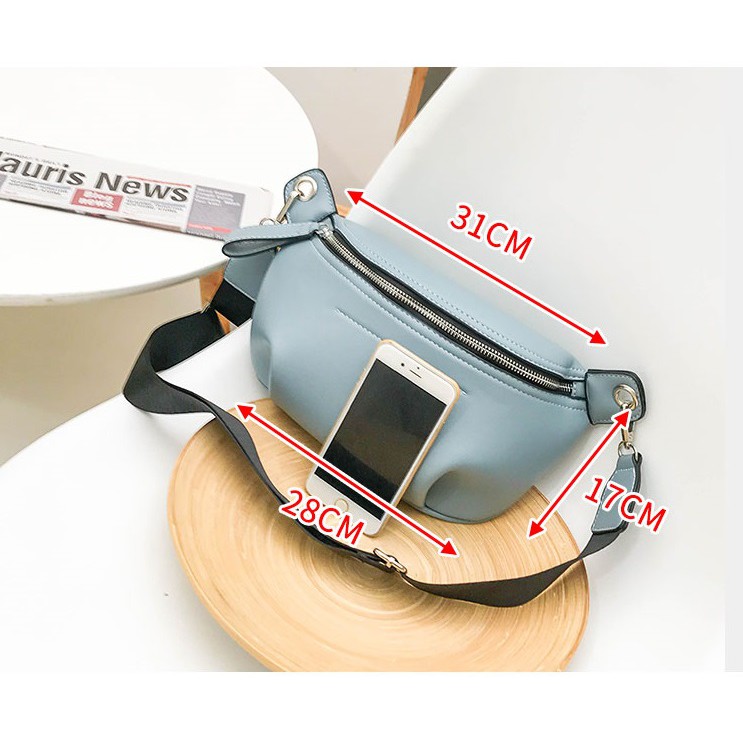 Túi đeo chéo trước ngực trẻ trung năng động da siêu mềm DC06 túi bao tử Chip Xinh Bag | BigBuy360 - bigbuy360.vn
