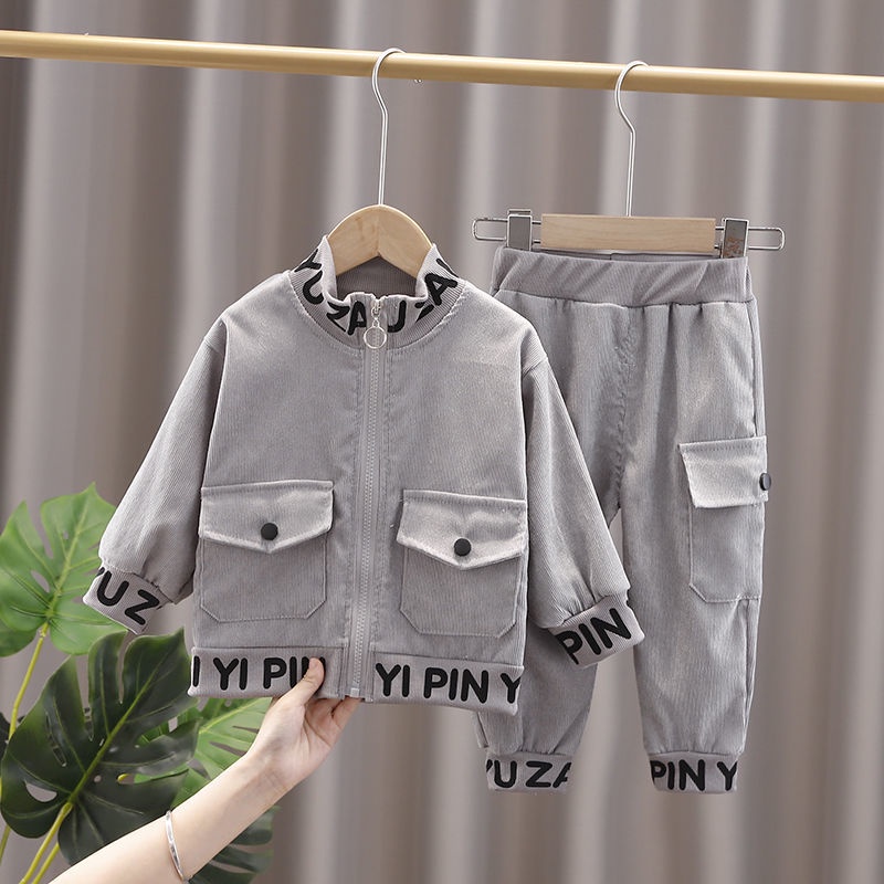 Hàng Có Sẵn Bộ Đồ Phong Cách Phương Tây Thời Trang Xuân Thu Mới Cho Bé Trai