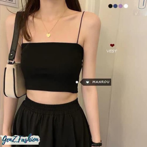 ⭕️ [CÓ HÌNH/VIDEO THẬT - HÀNG CAO CẤP] Áo Quây, Áo Tube Top Dây Sợi Bún Dễ Mặc Dễ Phối Đồ_Mã CD011_GenZ Fashion