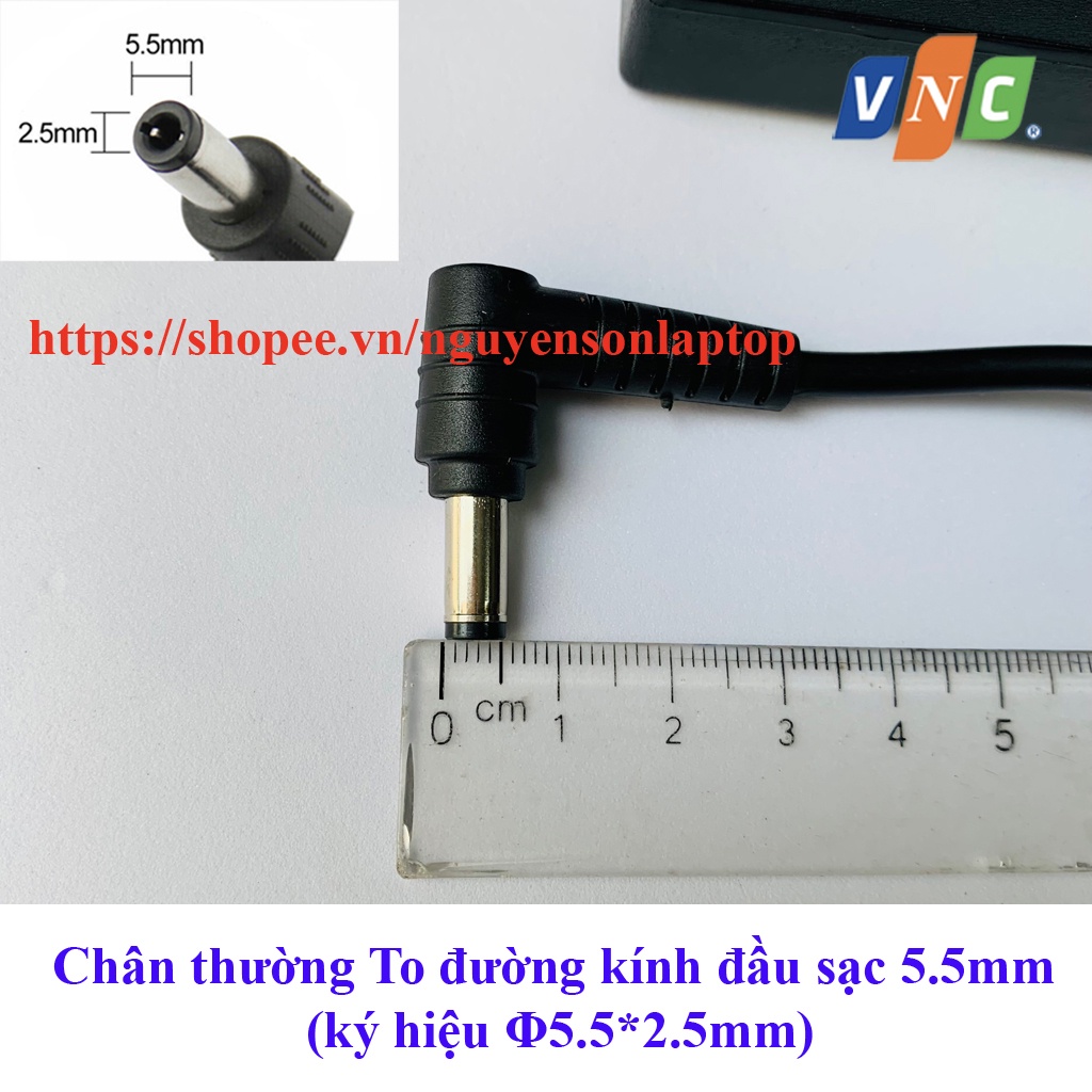 [SẠC ZIN] Sạc Lenovo 3,42a - kích thước chân Φ5.5×Φ2.5 New 100%