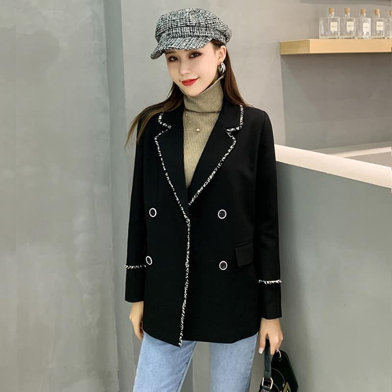 Áo Blazer 🦋FREESHIP🦋 Áo blazer đen viền kim tuyến lấp lánh | BigBuy360 - bigbuy360.vn