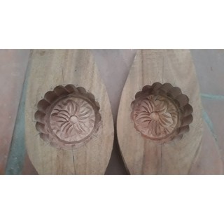 Khuôn bánh trung thu bằng gỗ - Hoa đào 02