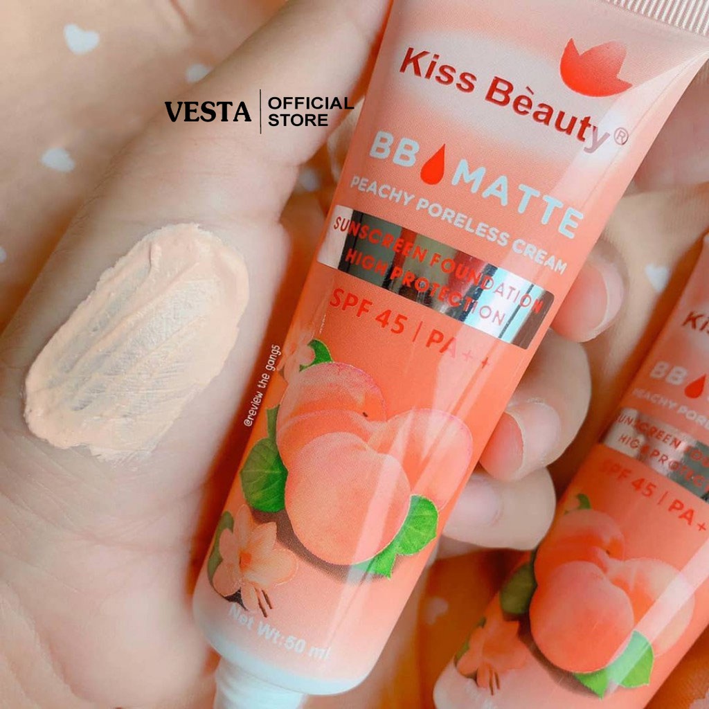 Kem Nền Che Khuyết Điểm Chống Nắng Kiss Beauty BB Matte | BigBuy360 - bigbuy360.vn
