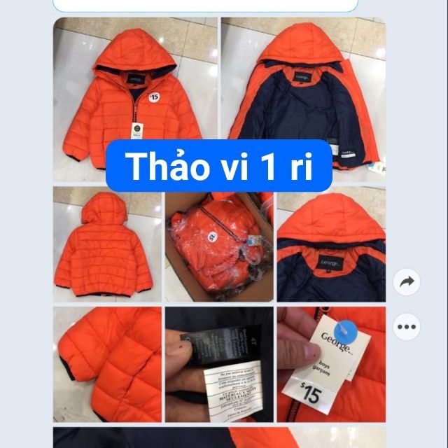 Sỉ áo phao George bé trai xuất xịn