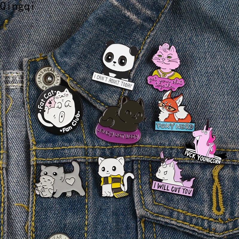 Ghim cài áo Miss Zoe hình động vật hoạt hình đáng yêu