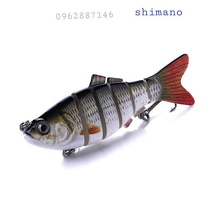 Mồi câu cá giả shimano 6 đoạn siêu nhậy