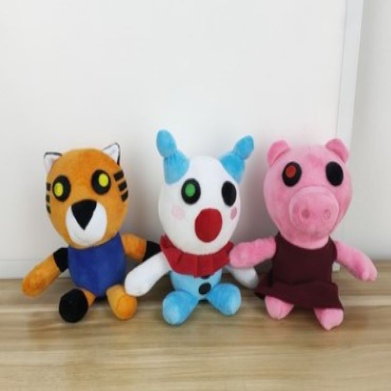Đồ chơi nhồi bông Hình Roblox Pig Tiger Clown Làm Quà Tặng Cho Bé
