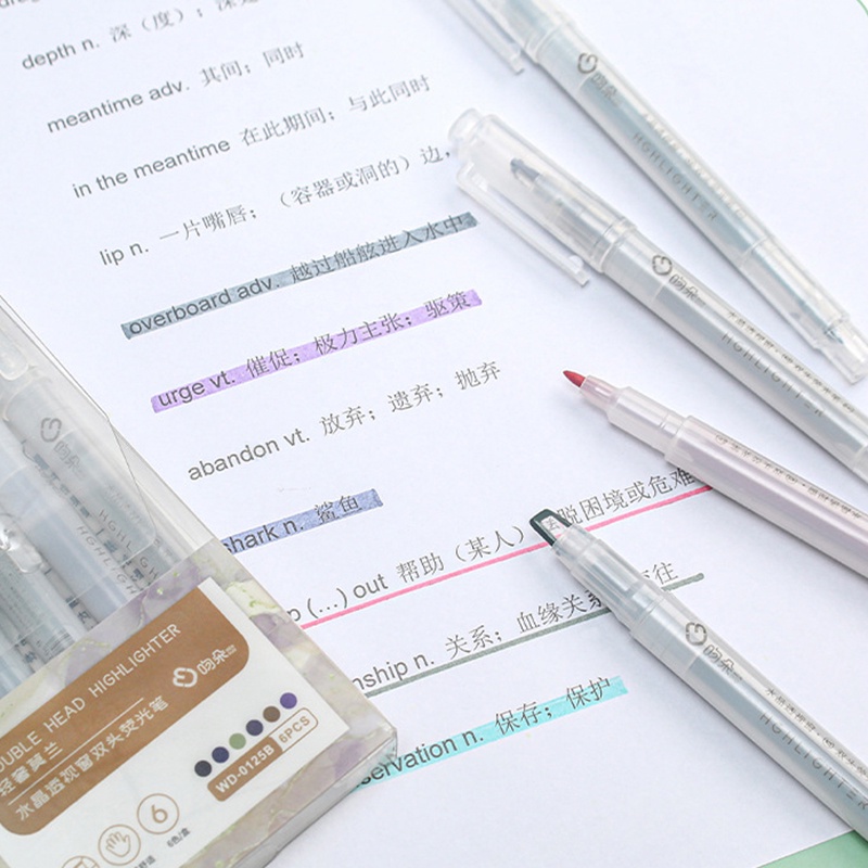 Bút Dạ Quang 6 Màu Tiện Dụng