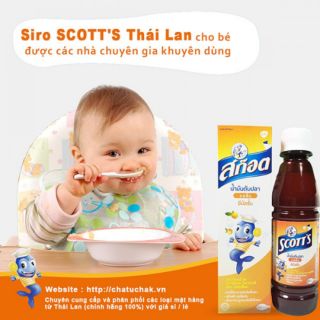 Siro SCOTT'S giúp trẻ ăn ngon , tăng cân