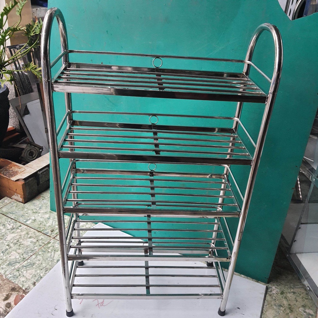 Kệ inox để giày dép nhiều tầng kích thướt 25cmx60cm loại tốt