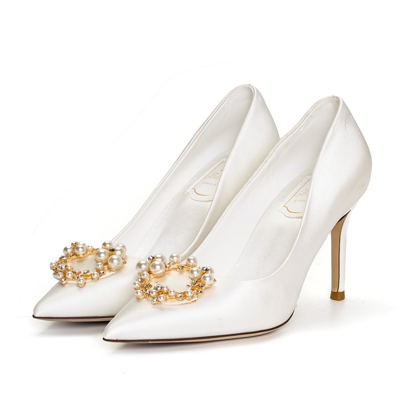 GIÀY CƯỚI HOA NGỌC VÒNG CAO CẤP