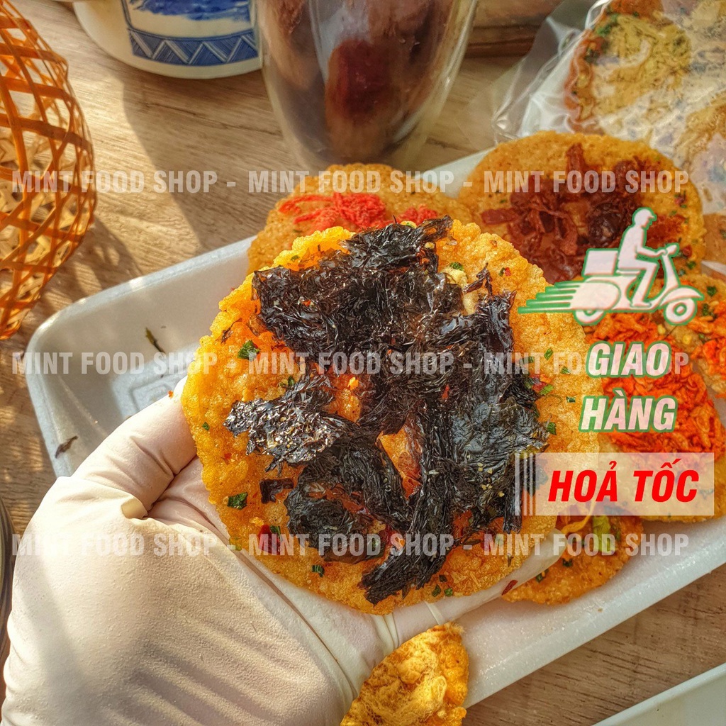 Cơm Cháy Mix Lục Vị - Vĩ 6 Miếng Cơm Cháy & 6 Loại Topping