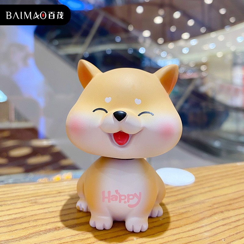 Hoạt Hình Mô Hình Chó Shiba Lắc Đầu Trang Trí Nội Thất Xe Hơi