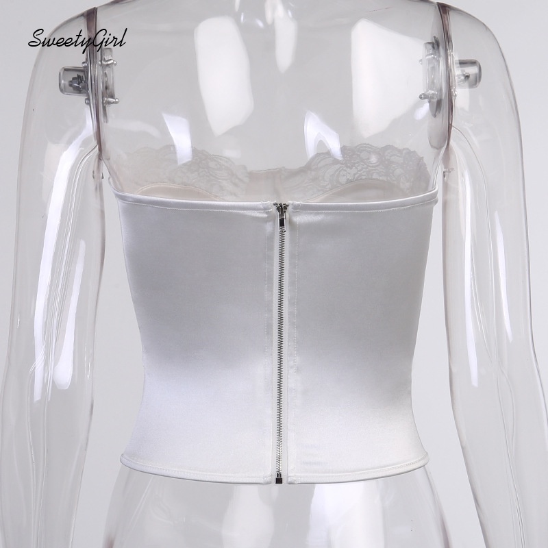 Áo Ống Màu Trơn Có Khóa Kéo Thời Trang Quyến Rũ Dành Cho Nữ 2022