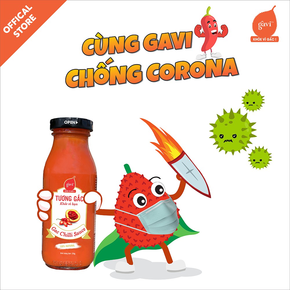 Tương ớt gấc Gavi, tương ớt Gavi chấm thịt nướng, ăn kèm hải sản, đồ nước-thay thế tương ớt