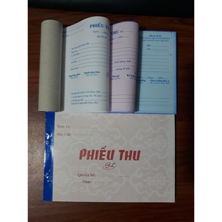 Combo 50 cuốn Phiếu thu/ phiếu chi 3 liên 50 bộ 150 tờ 13x19