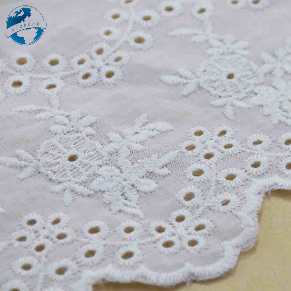 Cuộn Ren Ruy Băng mini Rộng 100% cotton Rộng 15cm 3704 Dùng Trang Trí Đầm diy