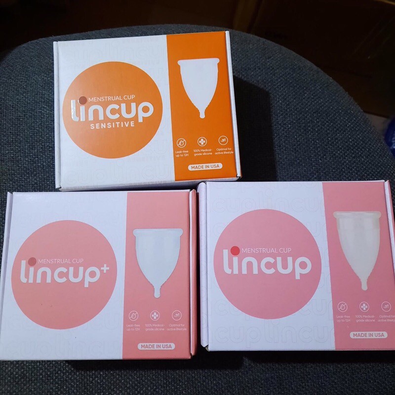 Cốc nguyệt san LinCup Sesitive Lincup nhập khẩu mỹ 100% chính hãng chống tràn đủ 3 size