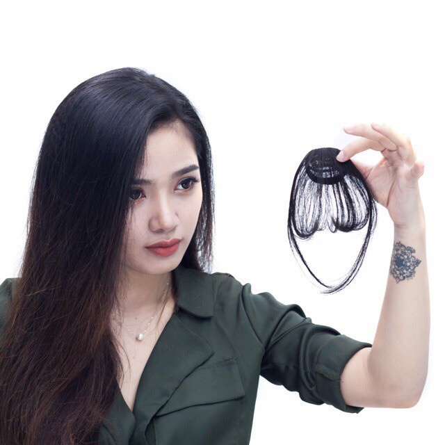 Tóc Mái Giả Thưa Phong Cách Hàn Quốc