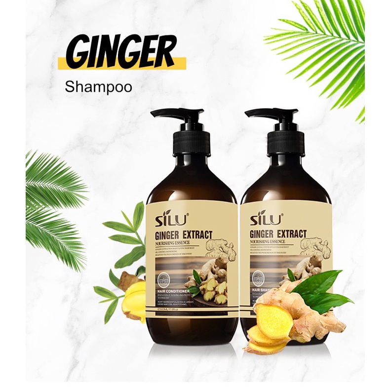 Dầu gội đầu gừng chăm sóc tóc khô sơ chẻ ngọn phục hồi hư tổn ngăn ngừa rụng tóc chai 500ml