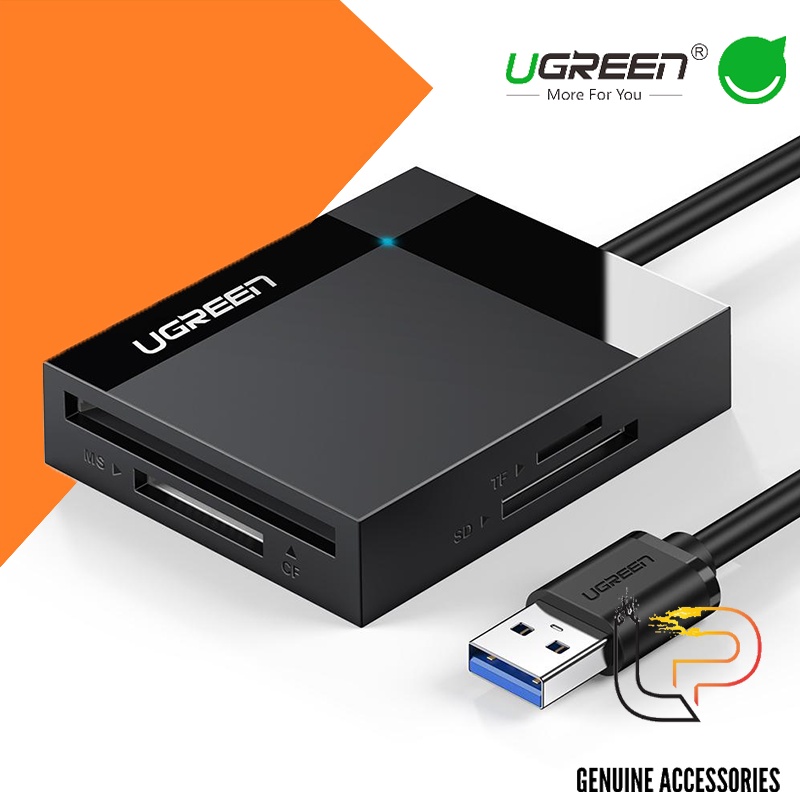 Đầu đọc thẻ nhớ USB 4 trong 1 hỗ trợ thẻ TF và DS Ugreen 30333 - Card Reader USB 3.0 Ugreen 30333