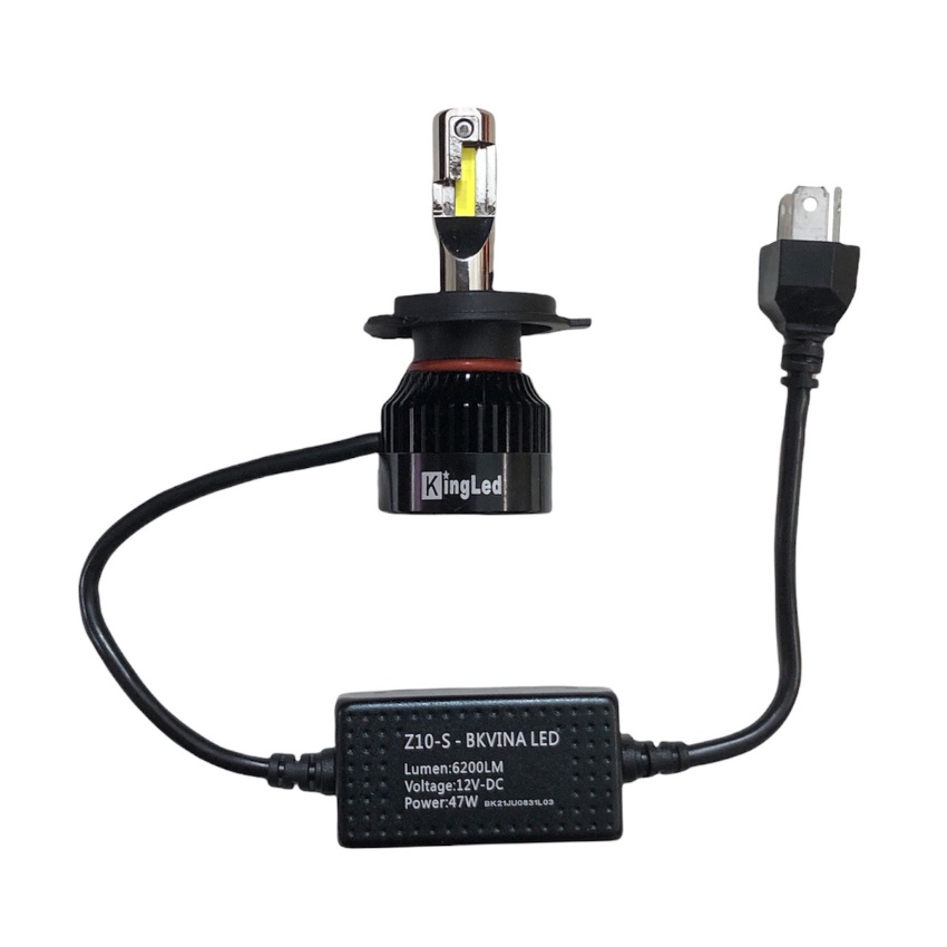 Đèn led xe máy Kingled Z10S siêu sáng chân H4 wave sirius vision 47W  6200 lumen TikTakMoto