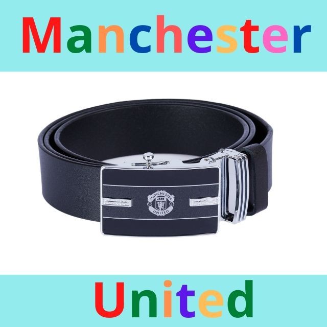 [Manchester United] Thắt lưng nam Manchester United, dây nịt da thật thời trang, mặt khóa hợp kim chống gỉ