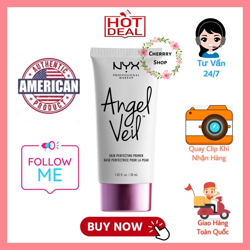 Kem lót che phủ hoàn hảo NYX Angel Veil Skin Perfecting Primer 30ml