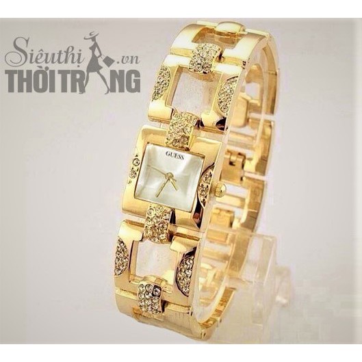 Đồng Hồ Nữ GUIES Mặt Đính Đá Sành Điệu