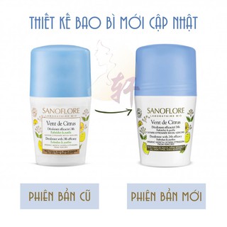 [Không muối nhôm] LĂN KHỬ MÙI HỮU CƠ SANOFLORE VENT DE CITRUS