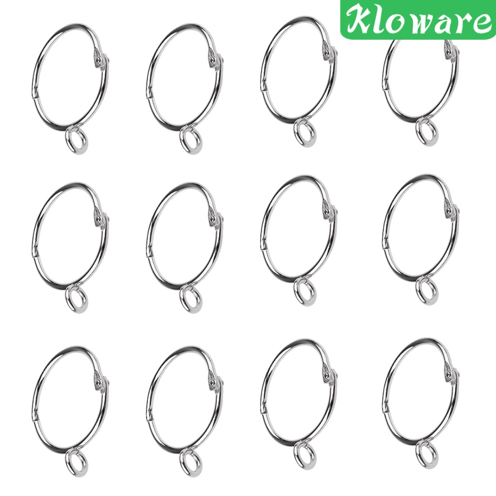 Set 12 Khoen Rèm Cửa Kim Loại Đường Kính 38mm