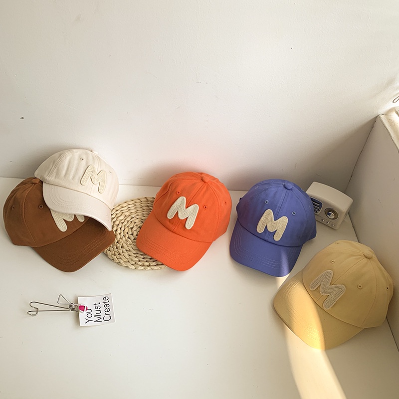 Mũ Lưỡi Trai Thêu Chữ M Thiết Kế Mới 2022 Thời Trang Cho Bé