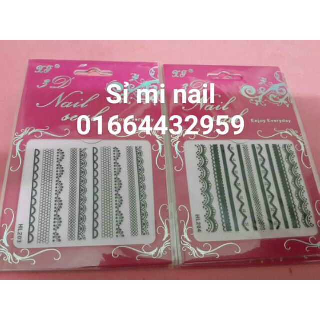 Hình dán 3d kiểu zen trang trí móng rất đẹp các kiểu zen đa dạng các thợ dẽ dàng sáng tạo mẫu nail