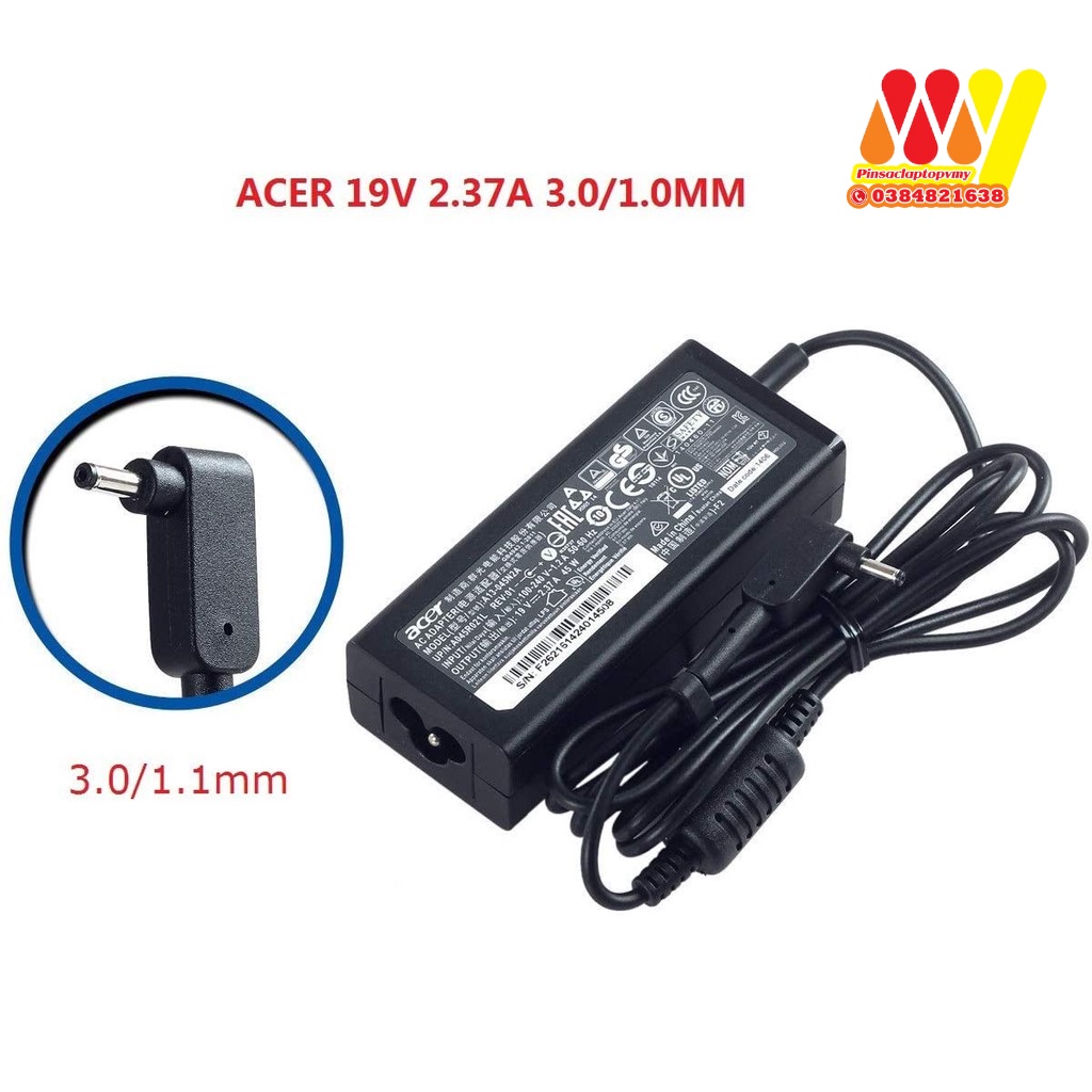 [BH 1 đổi 1] Sạc Adapter Acer 19V-2.37A 2.15A 45W Chromebook 13 CB5-311 CB5-311P C810 C810-T7ZT