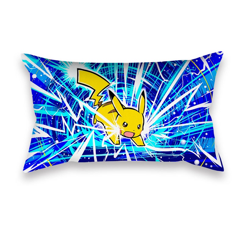 Vỏ Gối Chữ Nhật In Hình Pokémon 50X30Cm