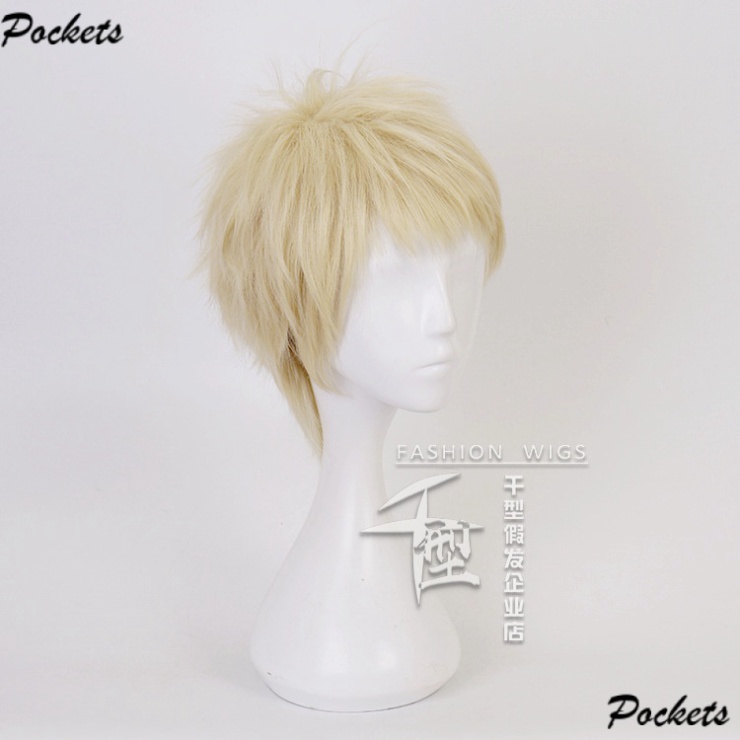 [Sẵn] Wig/ Tóc Giả Kei Tsukishima - Haikyuu!! Màu Vàng Nhạt [Miu Cosplay]