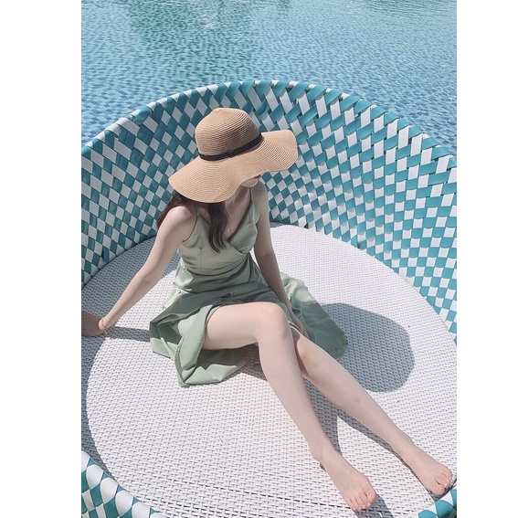 Đầm Maxi ,Váy Maxi Hở Lưng Thắt Nơ Sau Màu Xanh Ngọc Siêu Xinh cho Nữ