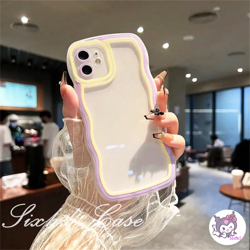 Ốp Lưng Điện Thoại cho Vivo Y17 Y16 Y21s Y22s Y21A Y33s Y15A Y15s Y12A Y12s Y20s Y35 Y20 Y20i Y02 Y02s Y15 Y12 Y11 Y22 Y12i Y95 Y93 Y91C Y1s Y50 Y31 Y30 Y30i S1 V27e V27 V25e V21 sixhd Ốp Điện Thoại Mềm Chống Rơi Họa Tiết Sóng Biển Màu Kẹo Cho